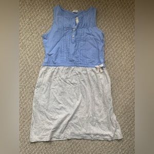 Jcrew Crewcuts 12 girls sleeveless dress sundress navy white preppy